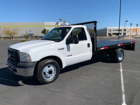 USED 2006 FORD F350 FLATBED TRUCK #3012-1