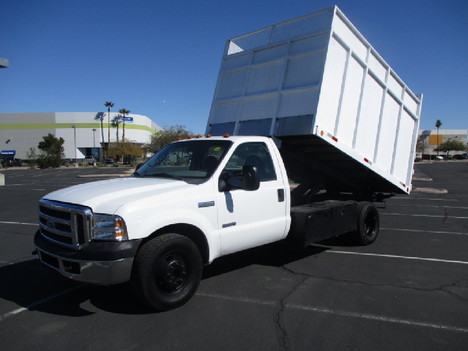 USED 2006 FORD F350 BOX DUMP TRUCK #3013-1