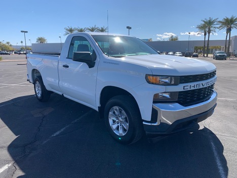 USED 2021 CHEVROLET SILVERADO 1500 2WD 1/2 TON PICKUP TRUCK #3018-7