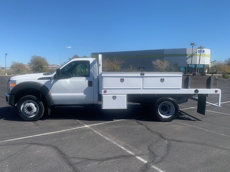 USED 2015 FORD F450 FLATBED TRUCK #3028-2