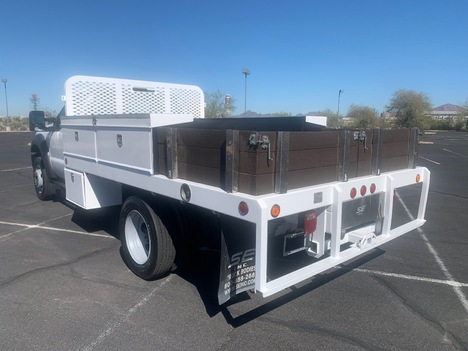 USED 2015 FORD F450 FLATBED TRUCK #3028-3
