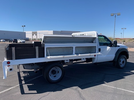 USED 2015 FORD F450 FLATBED TRUCK #3028-8