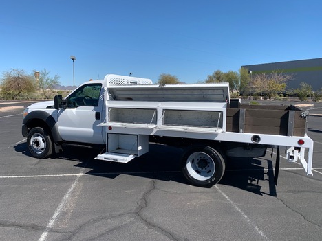 USED 2015 FORD F450 FLATBED TRUCK #3028-9