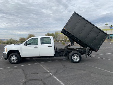 USED 2013 CHEVROLET SILVERADO 3500HD DUMP TRUCK #3038-1