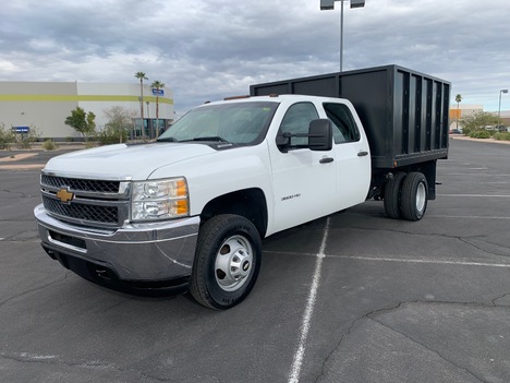 USED 2013 CHEVROLET SILVERADO 3500HD DUMP TRUCK #3038-2