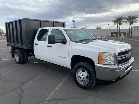 USED 2013 CHEVROLET SILVERADO 3500HD DUMP TRUCK #3038-8