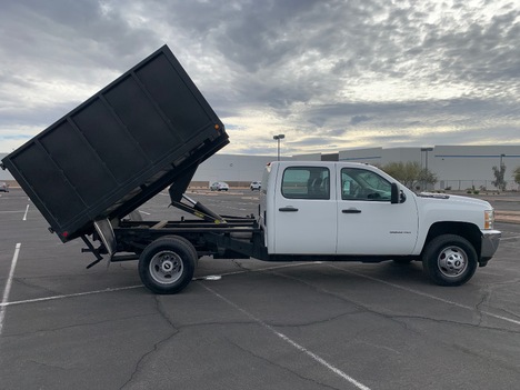 USED 2013 CHEVROLET SILVERADO 3500HD DUMP TRUCK #3038-9