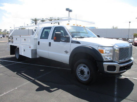USED 2014 FORD F450 FLATBED TRUCK #3040-3