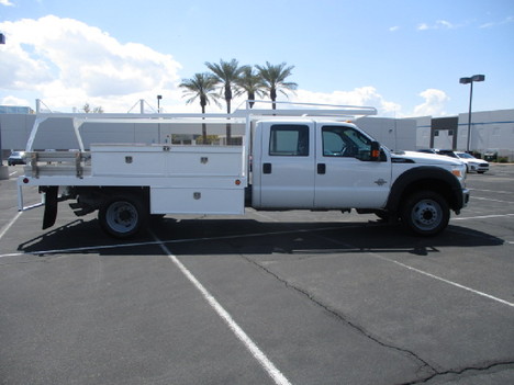 USED 2014 FORD F450 FLATBED TRUCK #3040-4