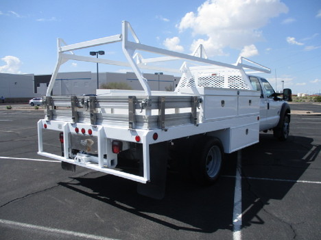 USED 2014 FORD F450 FLATBED TRUCK #3040-5