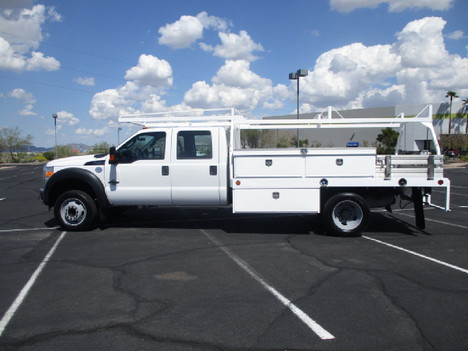USED 2014 FORD F450 FLATBED TRUCK #3040-8