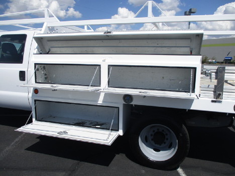 USED 2014 FORD F450 FLATBED TRUCK #3040-9