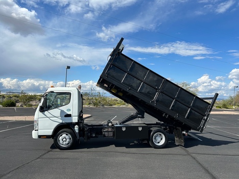 USED 2008 MITSUBISHI FE180 BOX DUMP TRUCK #3045-1