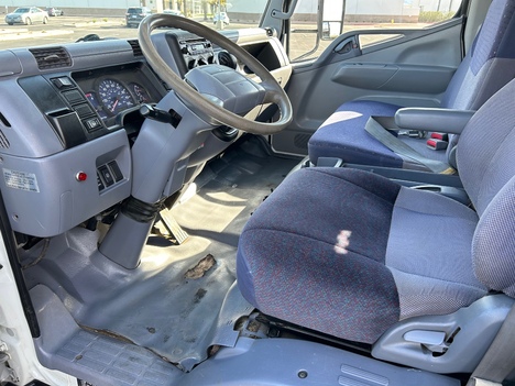 USED 2008 MITSUBISHI FE180 BOX DUMP TRUCK #3045-18