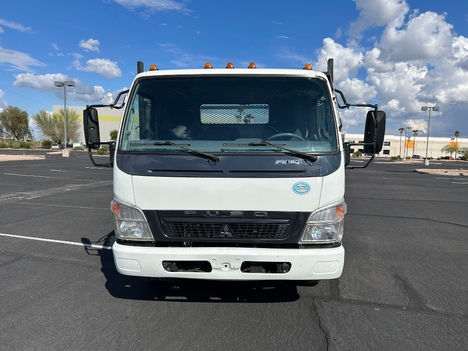 USED 2008 MITSUBISHI FE180 BOX DUMP TRUCK #3045-3