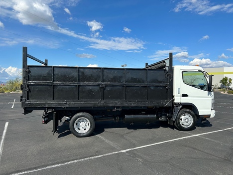 USED 2008 MITSUBISHI FE180 BOX DUMP TRUCK #3045-5