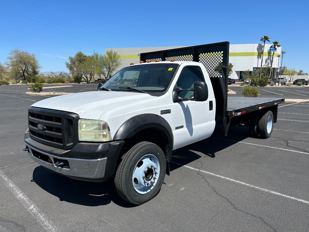 USED 2005 FORD F550 FLATBED TRUCK #3059