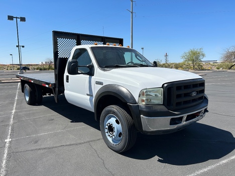 USED 2005 FORD F550 FLATBED TRUCK #3059-3