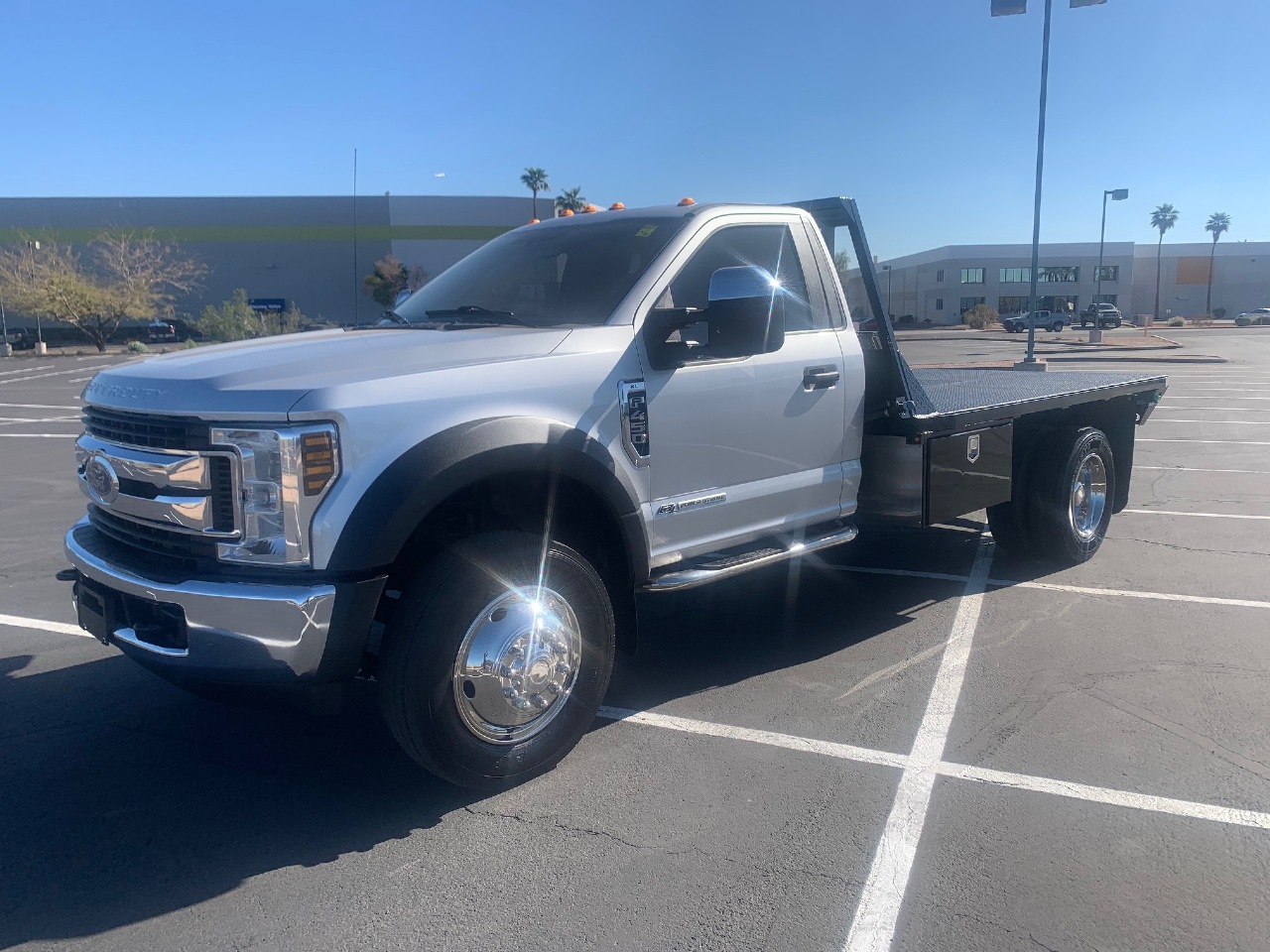 USED 2017 FORD F450 FLATBED TRUCK FOR SALE IN AZ 3292